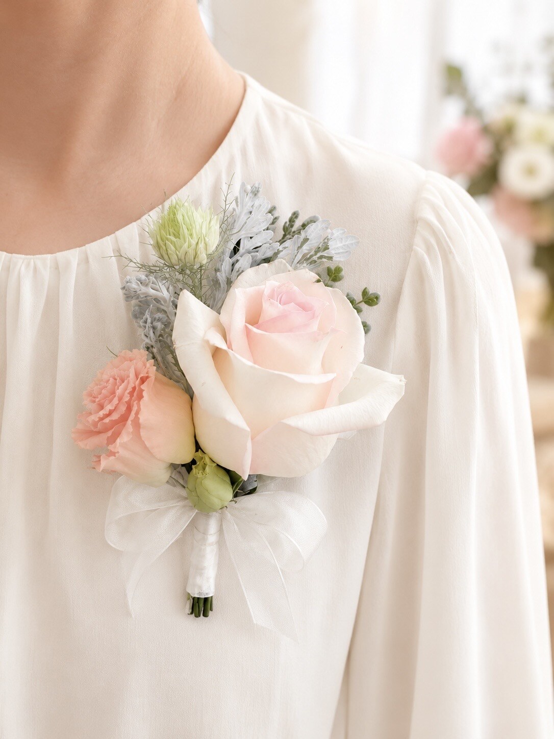 Corsage floral detail