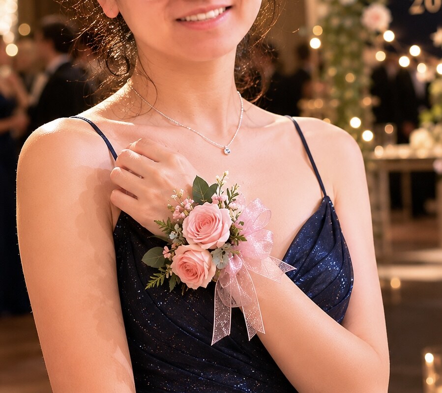 Corsage floral detail